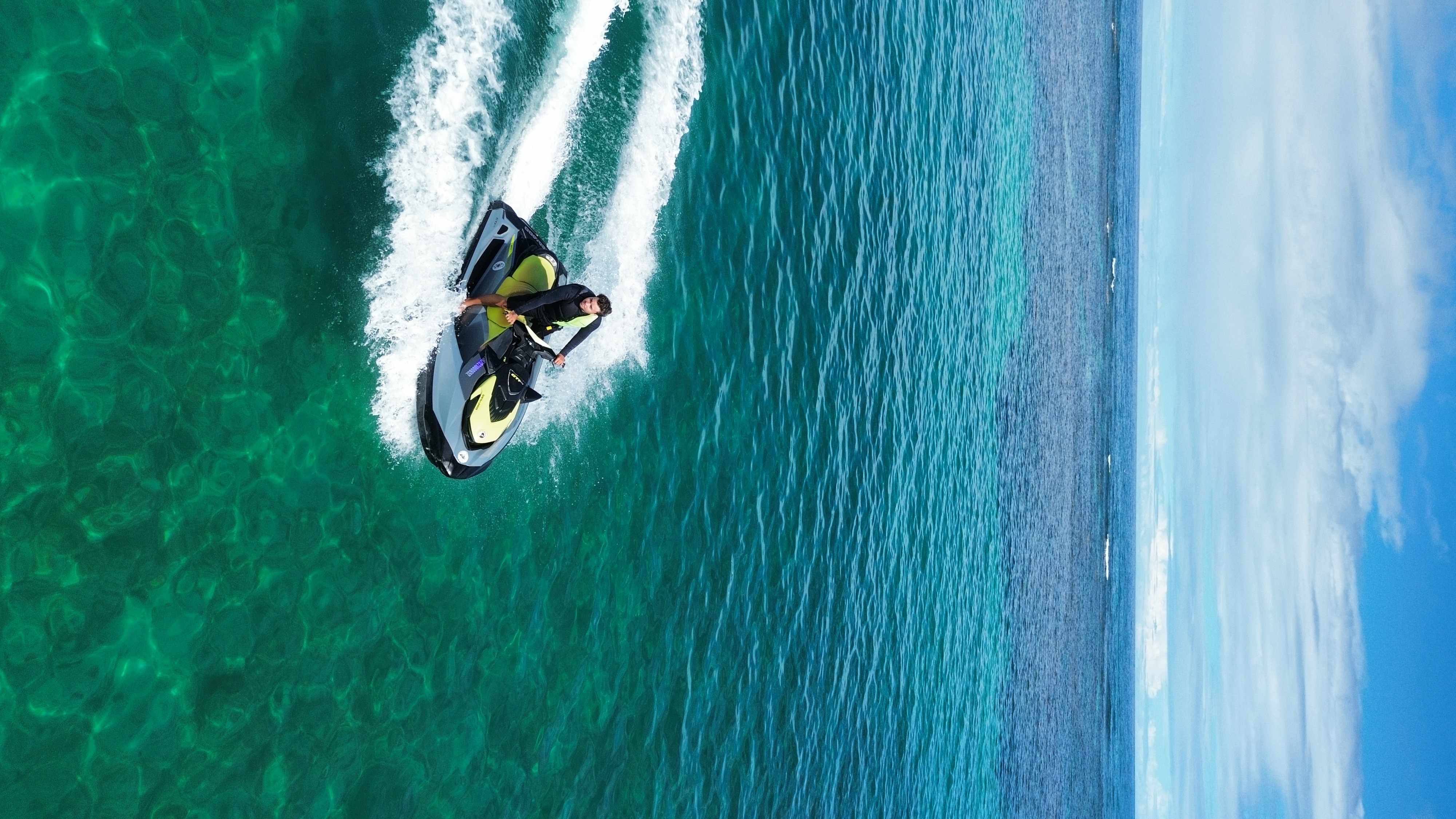 Diversão no jet ski